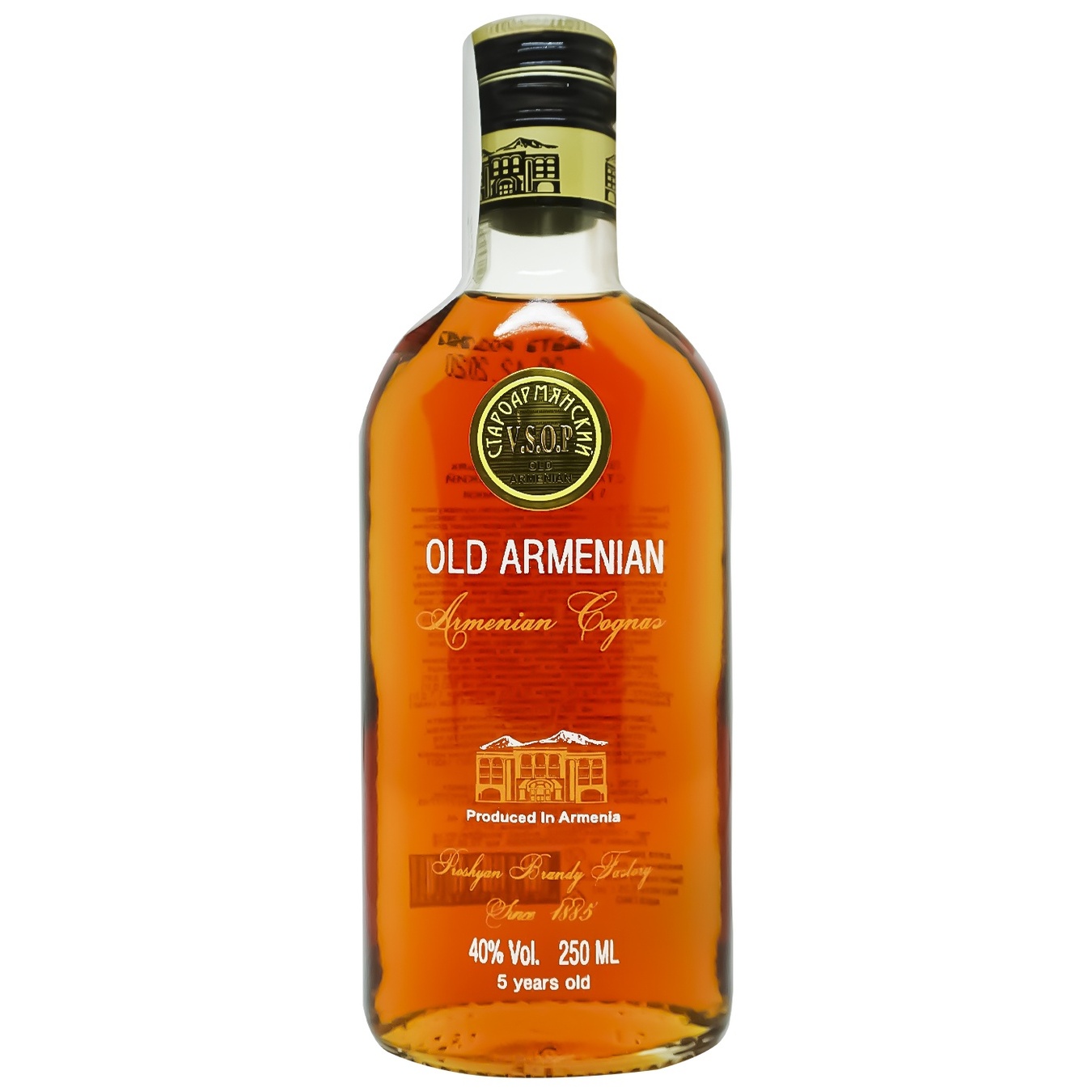 

Коньяк Прошянский коньячный завод Old Armenian 5 лет 40% 250мл