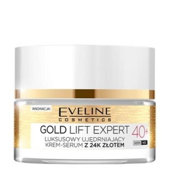 Крем-сыворотка Eveline Cosmetics Gold Lift Expert 40+ для зрелой сухой и чувствительной кожи лица 50мл - купить, цены на Auchan - фото 2