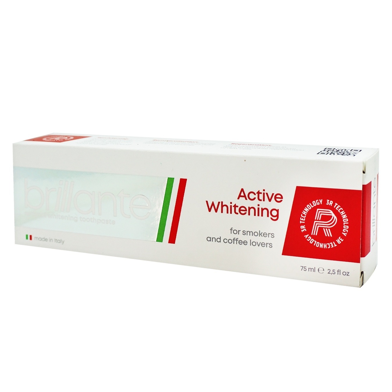 

Зубная паста Brillante Active Whitening для курящих и ценителей кофе 75мл