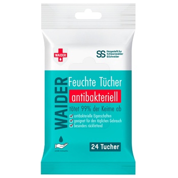 Waider Antibacterial Wet Wipes for Adults and Children 24pcs - buy, prices for Tavria V - photo 2