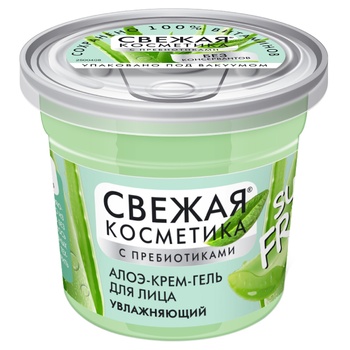 Fresh cosmetics Moisturizing Face Cream-gel with Aloe and Prebiotics 50ml - buy, prices for Auchan - photo 1