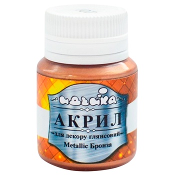 Ideyka Metallic Bronze Acrylic Paint for ​​Decor 20ml - buy, prices for NOVUS - photo 1