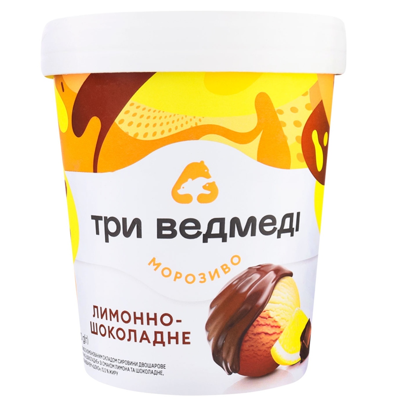 

Мороженое Три Медведя лимонно-шоколадное 320г