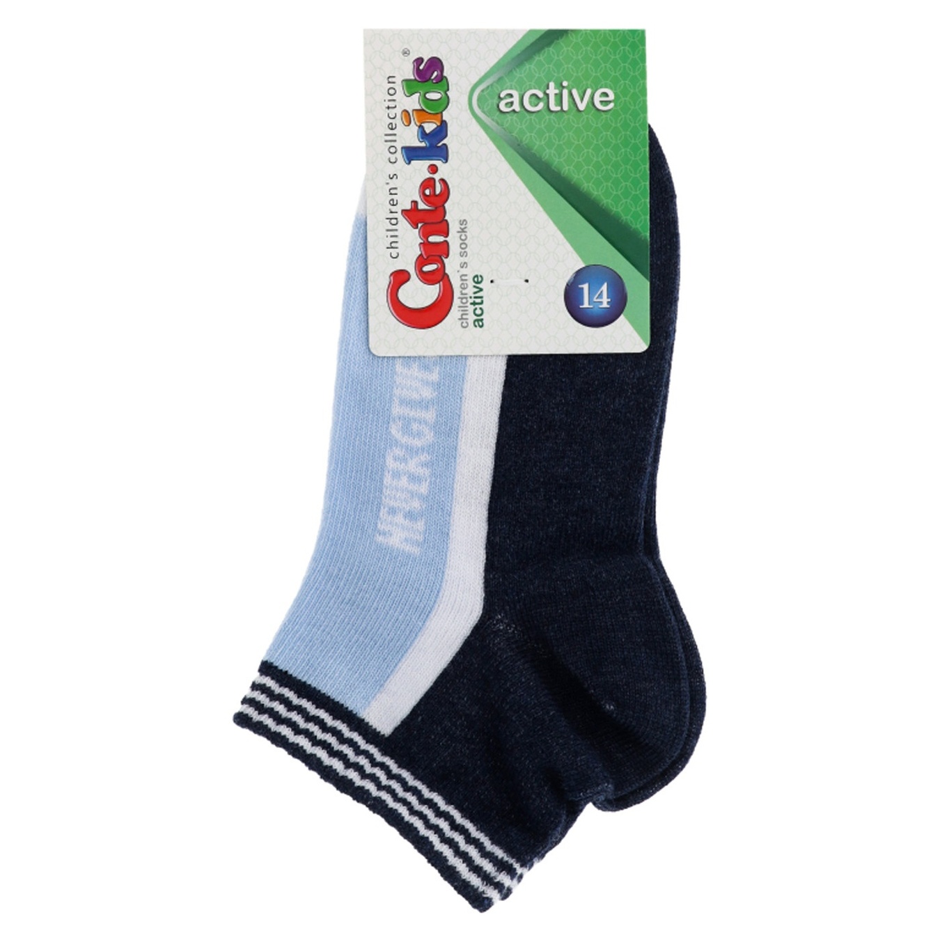 

Носки детские Conte Kids Active короткие темный джинс размер 14