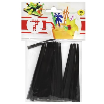 7 Prism Skewer Black 50pc