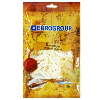 Eurogroup Salted Dried Squid 36g - buy, prices for Tavria V - photo 1