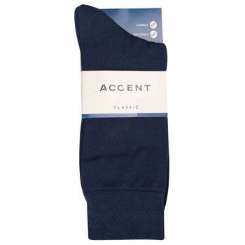 Accent Dark Blue Men's Socks 31s - buy, prices for - photo 1