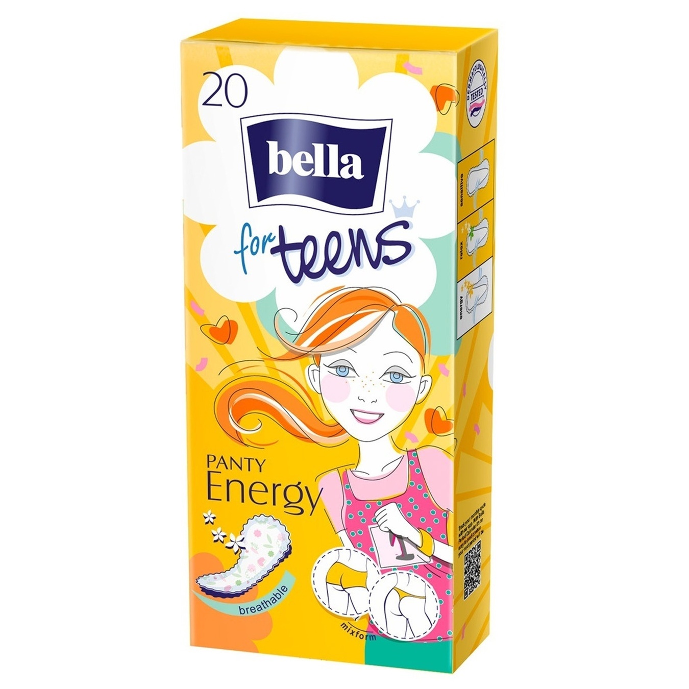 

Прокладки ежедневные Bella For Teens Energy гигиенические 20шт