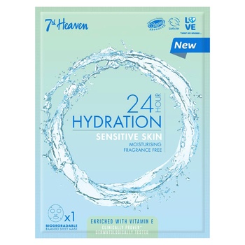 Маска 7th Heaven 24H Hydration для чувствительной кожи лица 16г - купить, цены на Auchan - фото 1