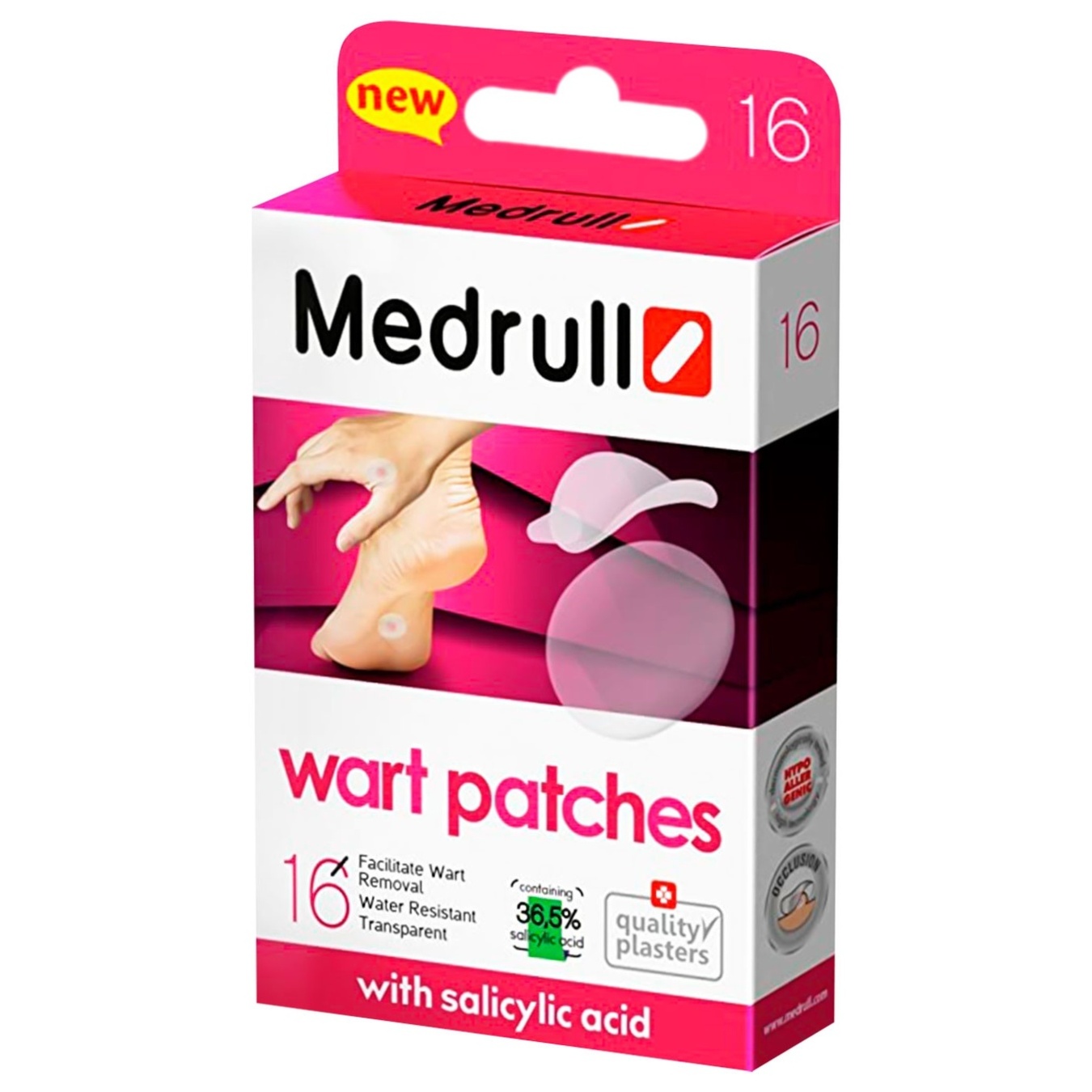 

Пластырь Medrull от бородавок 16шт