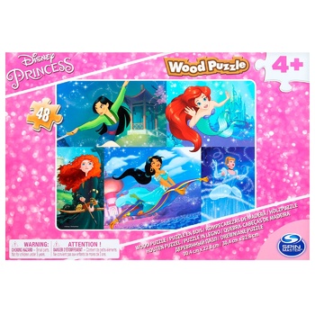 Spin Master Princesses Wooden Puzzle 20x23cm - buy, prices for - photo 1