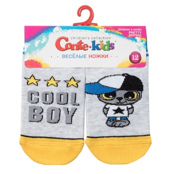 Conte Kids Pretty Tootsies Light Grey Children's Socks Size 12 - buy, prices for - photo 1