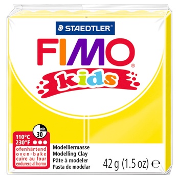 Пластика Fimo kids 8030-0 жовта 42г Fimo - купити, ціни на - фото 1