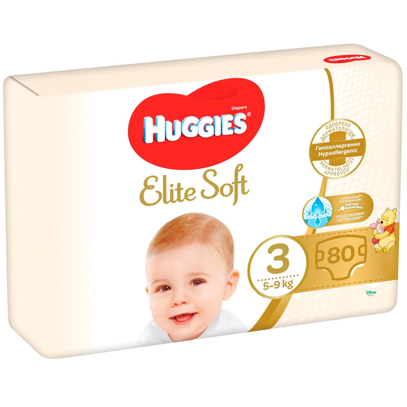

Подгузники Huggies Elit Soft (3) 80шт