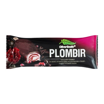 Oliver Smith Plombir Ice cream with Pomegranate Filling in Confectionery Glaze 85g - buy, prices for Auchan - photo 1