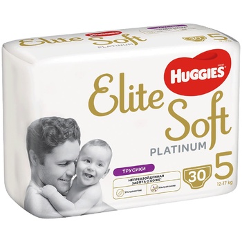 Трусики-подгузники Huggies Elite Soft Platinum Mega 5 12-17кг 30шт - купить, цены на NOVUS - фото 1