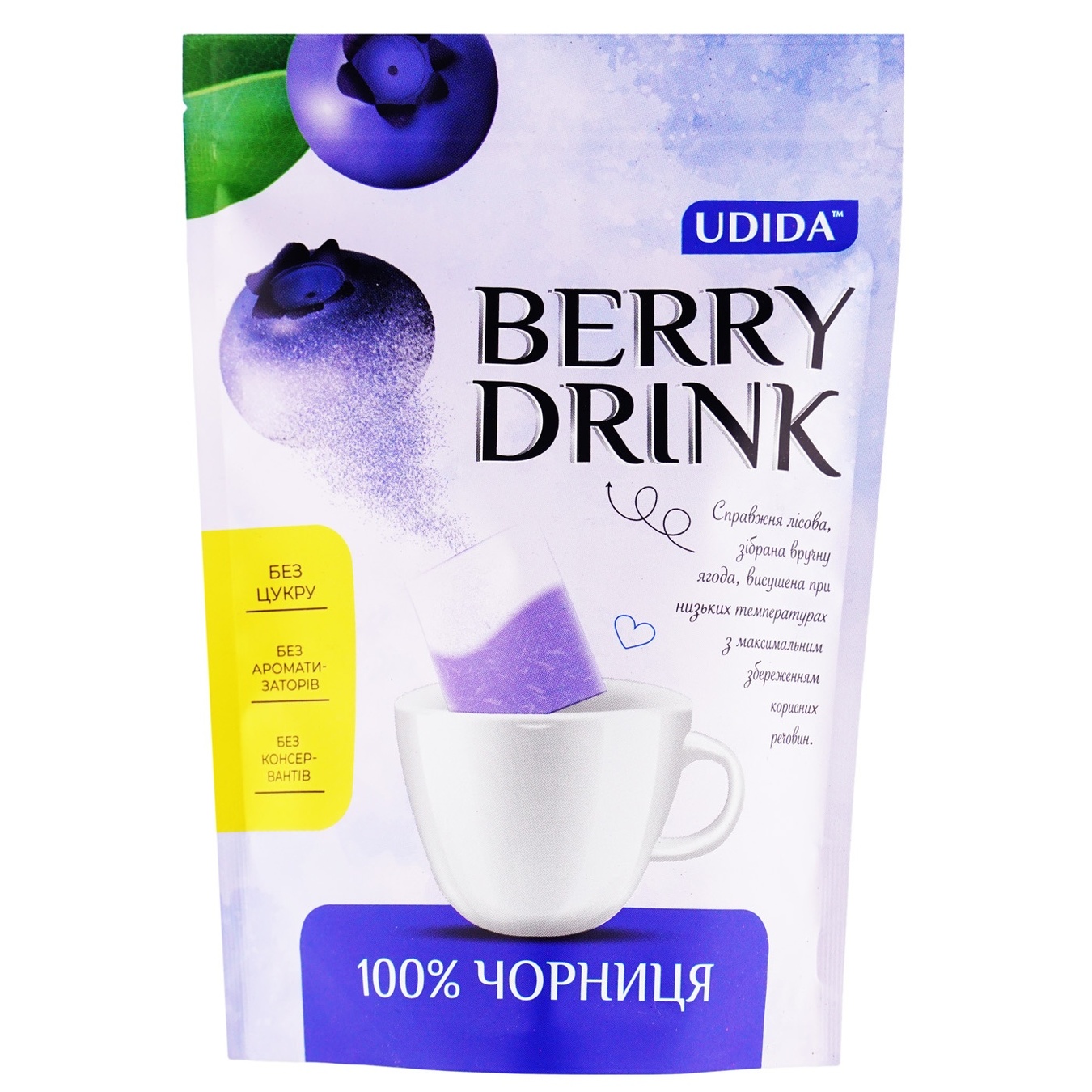 

Напиток Udida Berry Drink Черника 48г