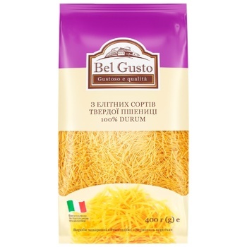 Bel Gusto Short Vermicelli Pasta 400g - buy, prices for MegaMarket - photo 1