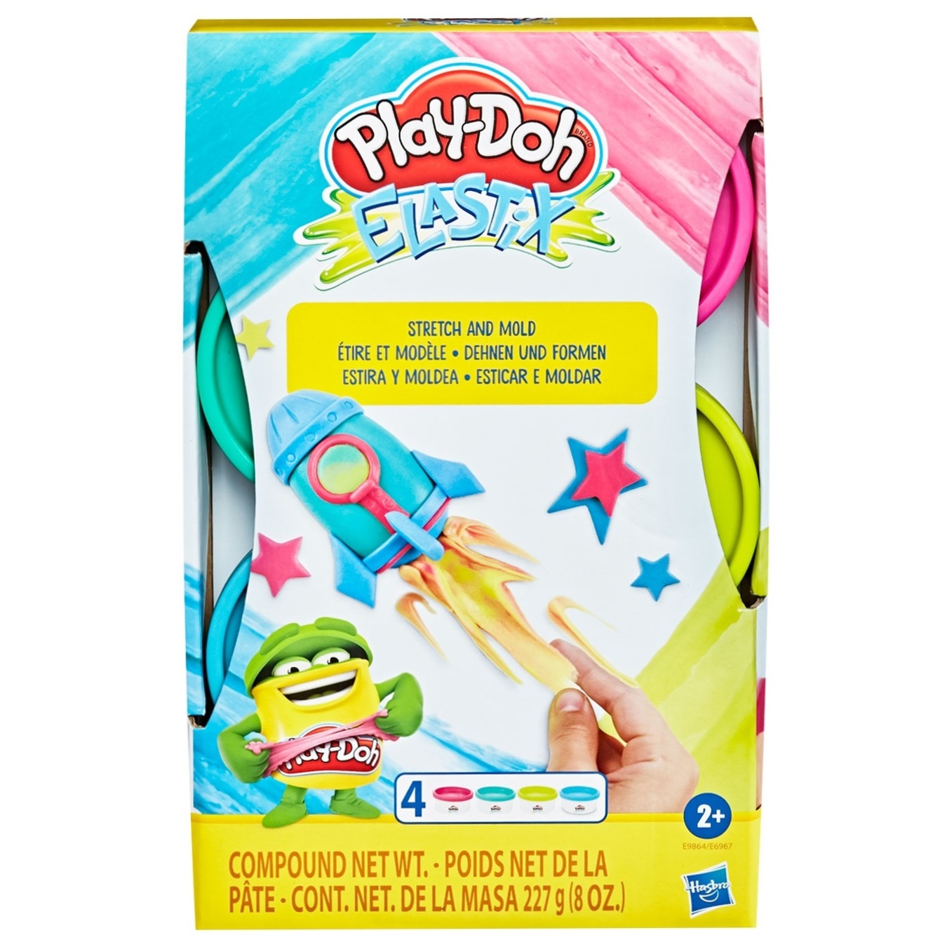 

Набір пластиліну Play-Doh Elastix E6967_E9864 еластичний 4кольори 6336745