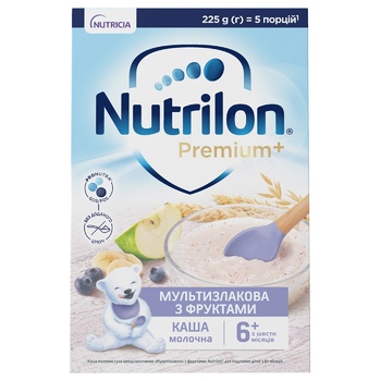 Nutricia Nutrilon Milk Multigrain Porridge with Fruits for Children from 6 months 225g - buy, prices for NOVUS - photo 7