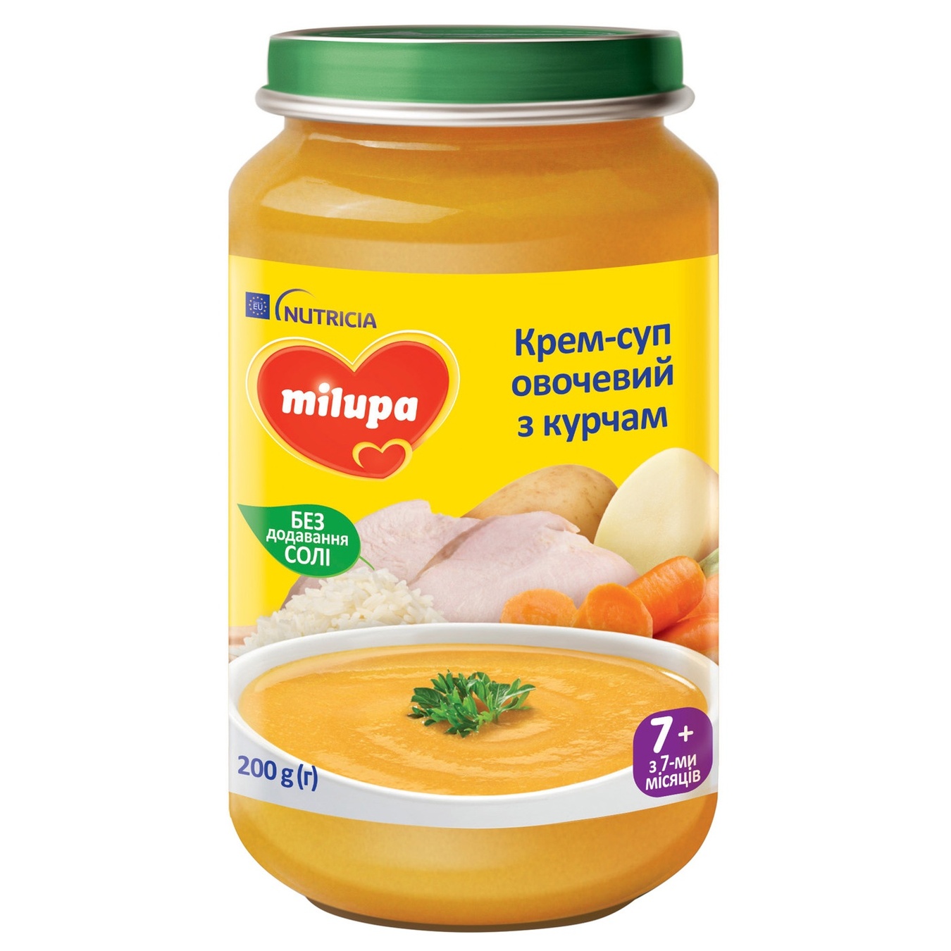 

Суп-пюре Milupa Овощной с цыпленком 200г