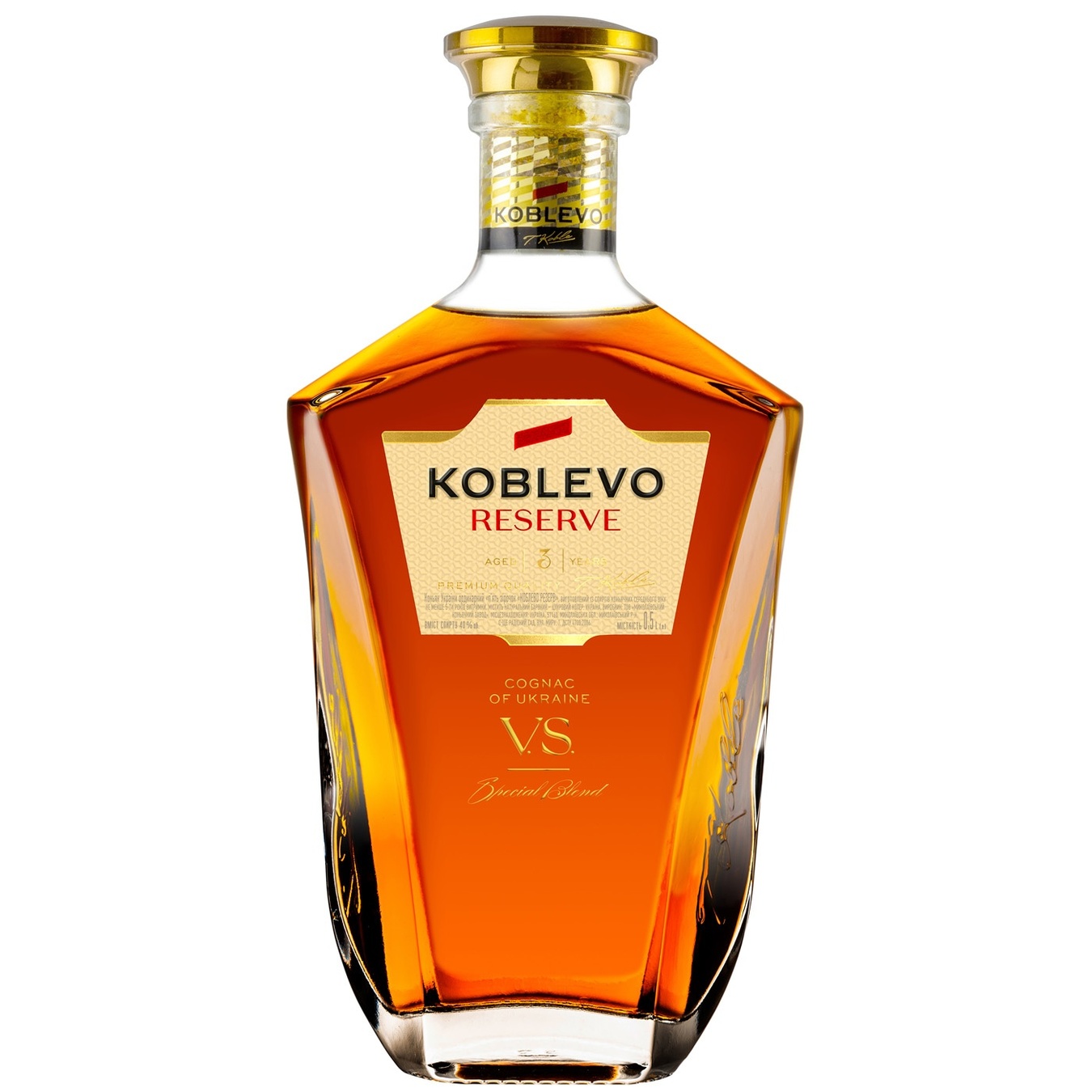 

Коньяк Коблево Reserve V.S. 3 звезды 40% 0,5л