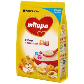 Milupa Apricot Rice Porridge 210g - buy, prices for ULTRAMARKET - photo 1