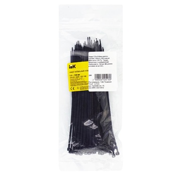 IEK Cable Nylon Black Collar 2.5*150mm 100pcs