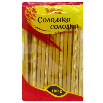 Ukrajinska Zirka Khrumtyk Sweet Straw 100g - buy, prices for Tavria V - photo 1