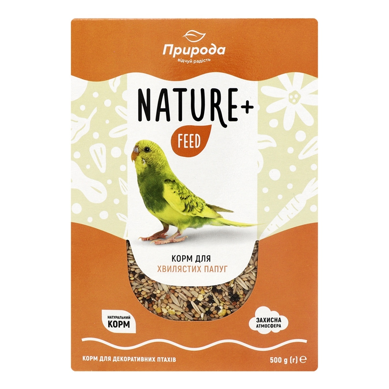 

Корм Природа Nature + feed для волнистых попугаев 500г