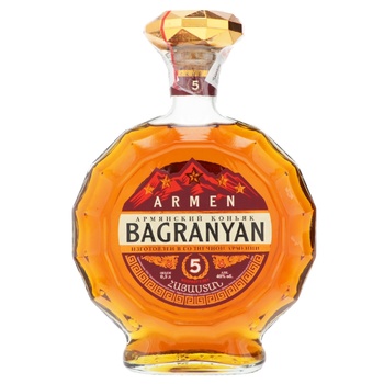 Armen Bagranyan Cognac 5 Years 40% 0.5l - buy, prices for Auchan - photo 1