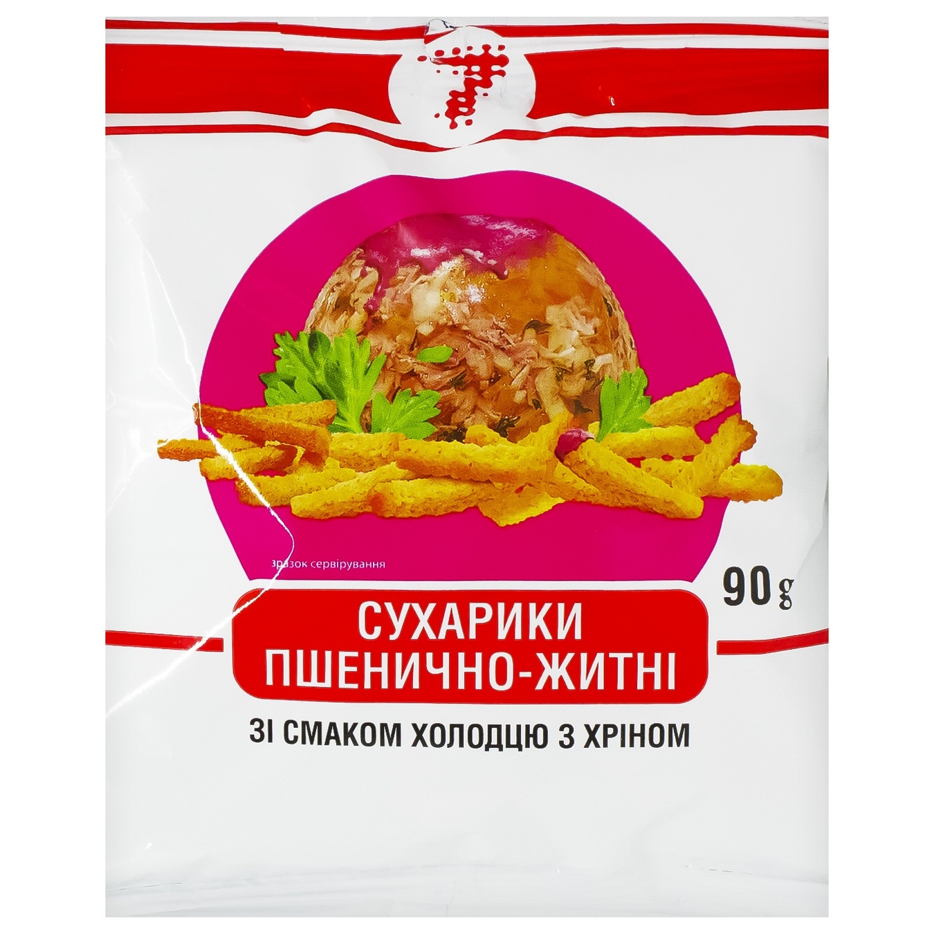 

Сухарики Семерка пшеничные со вкусом холодца с хреном 90г