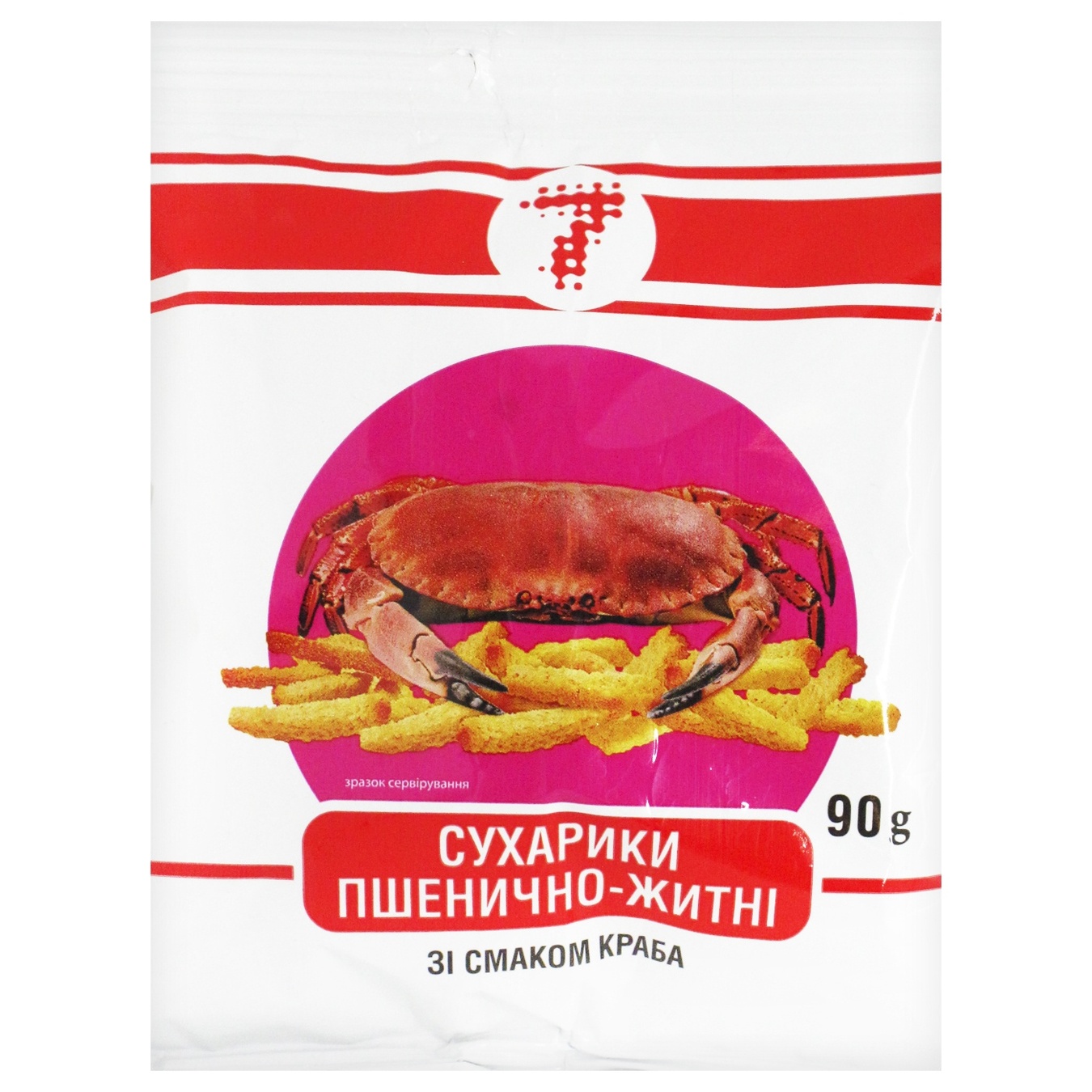 

Сухарики Семерка пшеничные со вкусом краба 90г