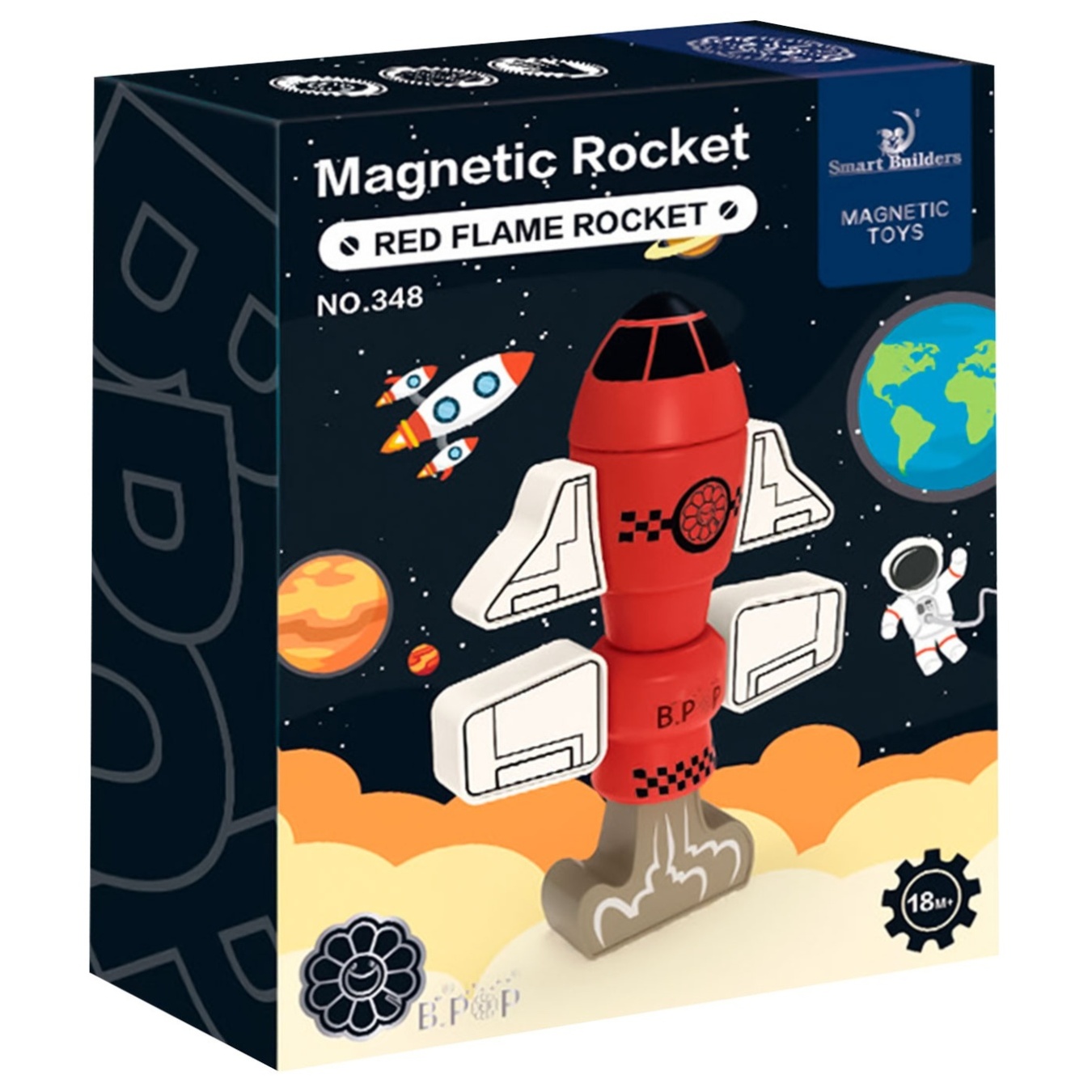 

Конструктор Magnetic Toys Ракета магнитный 8 деталей