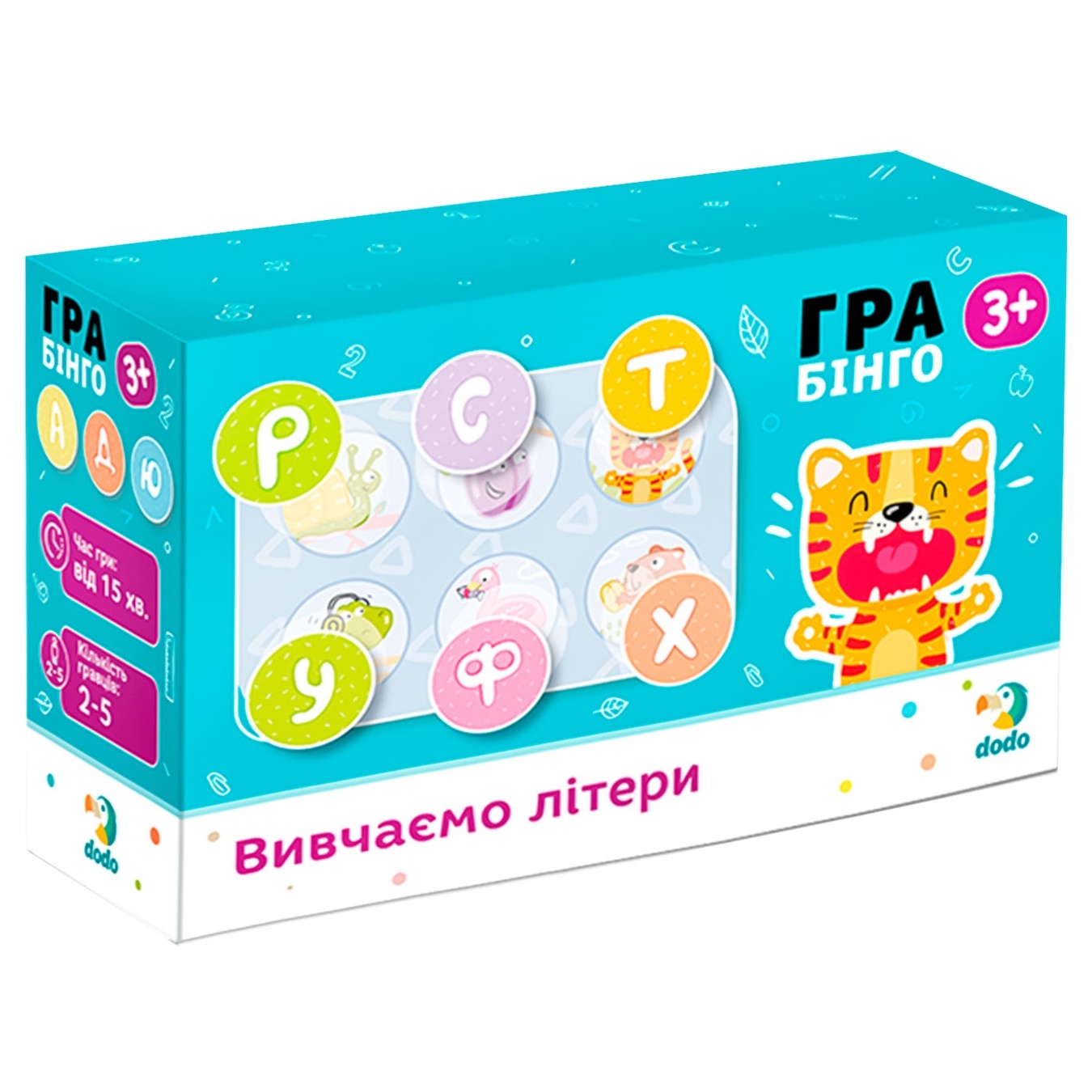 

Гра Бінго DoDo 300197 Вивчаємо літери