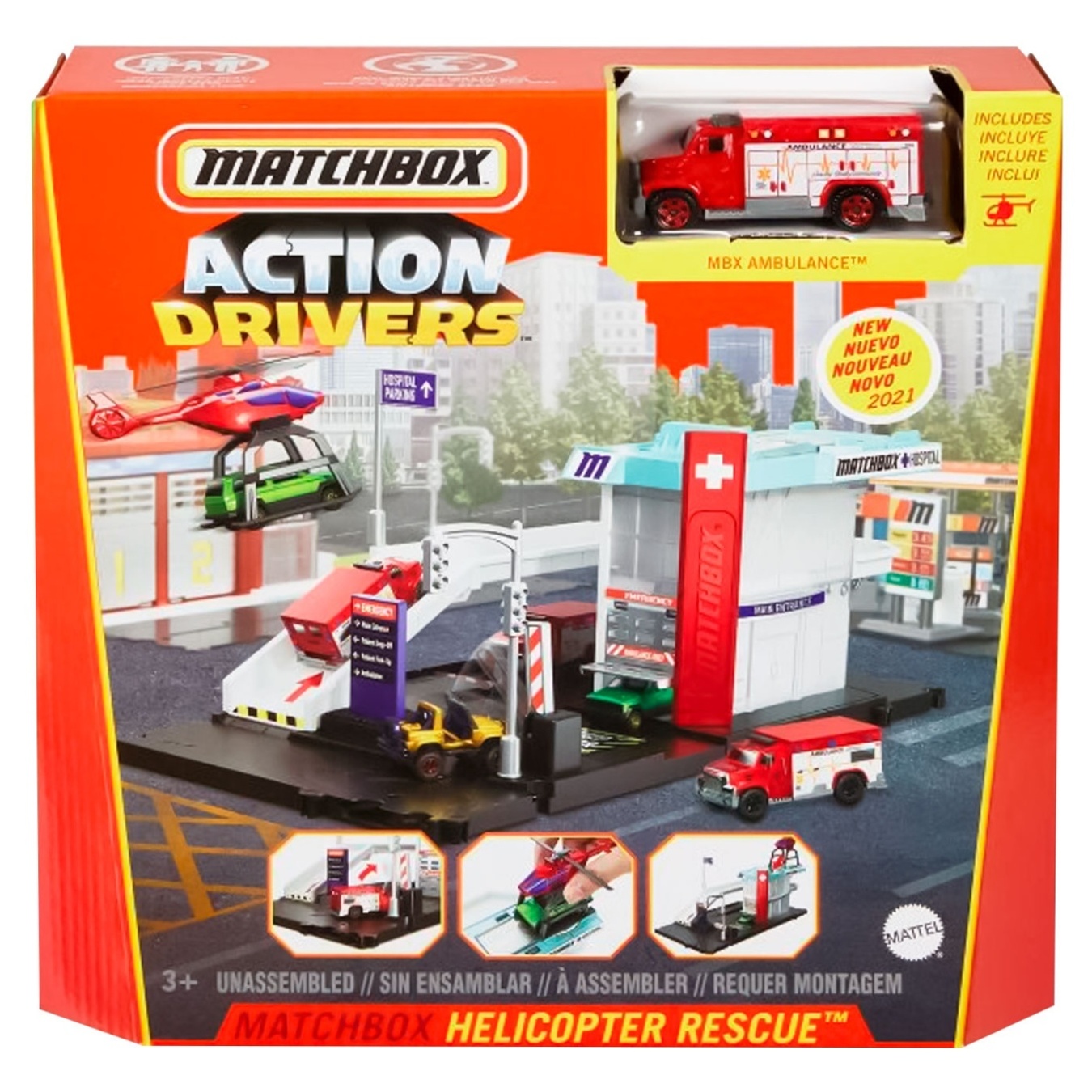 

Набор игровой Hot Wheels Matchbox Неотложная помощь