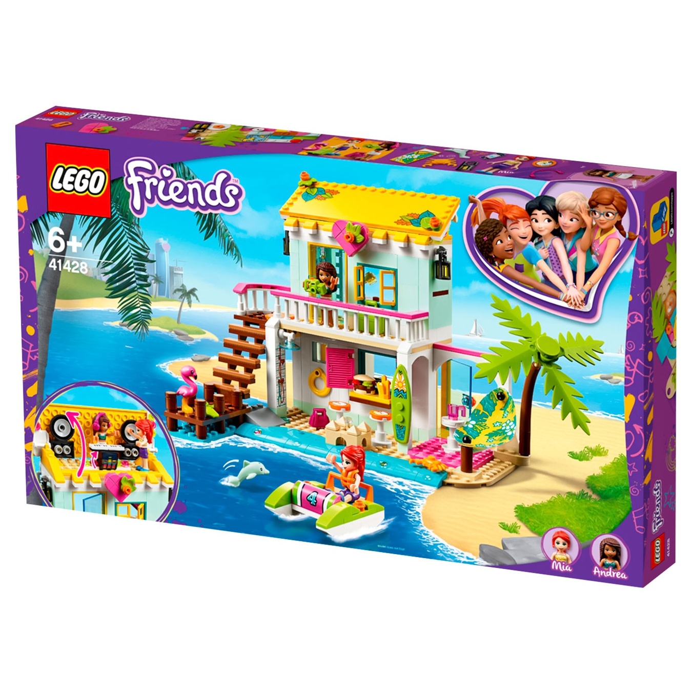 

Конструктор Lego Friends Пляжный домик 41428