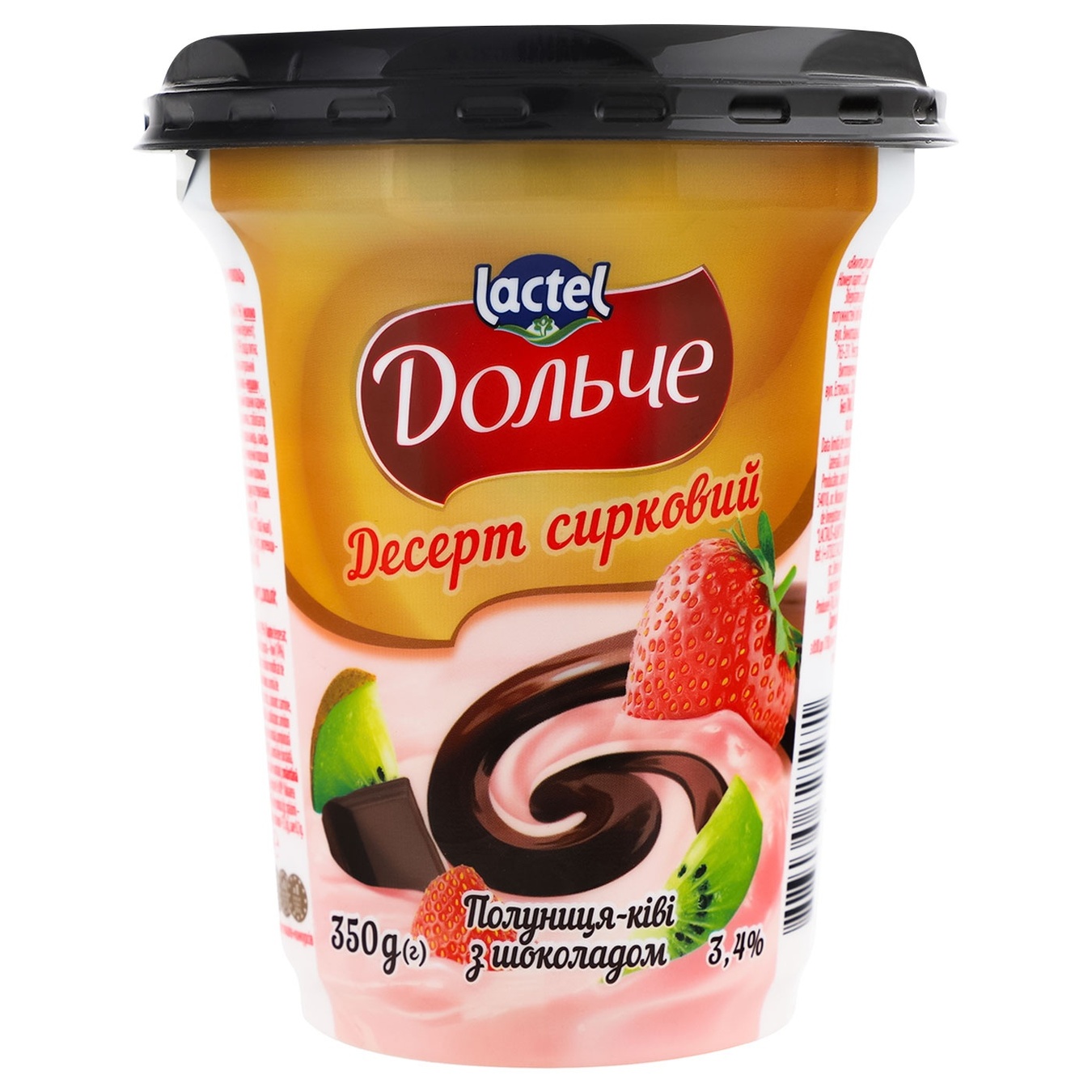

Десерт творожный Dolce Клубника-киви и шоколад 3,4% 350г
