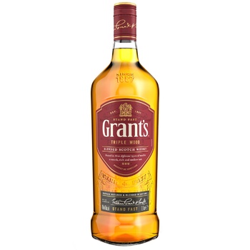 Віскі Grant's Triple Wood 40% 1л - купити, ціни на Auchan - фото 1