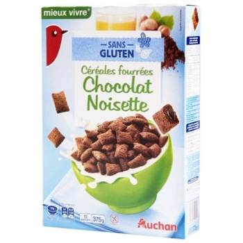 Auchan Chocolate Flakes with Nuts Gluten-free 375g - buy, prices for Auchan - photo 1