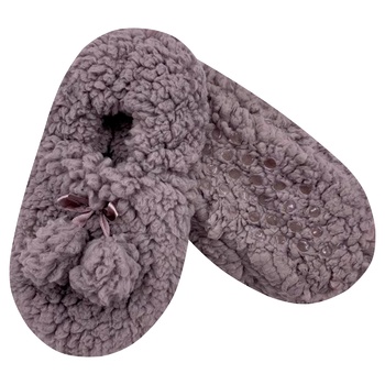 La Nuit Home Fluffy Graphite Women's Slippers 36-37s - buy, prices for Vostorg - photo 1