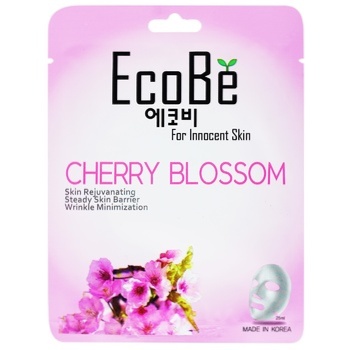 Eco Be Cherry Blossom Fabric Face Mask 25ml - buy, prices for Auchan - photo 1