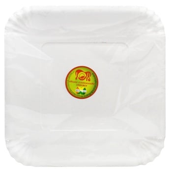 Uni Pak Paper Plate 21*21cm 10pcs - buy, prices for Auchan - photo 1