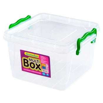 Diomedea A-18 Universal Square Container with Handles 2.4l