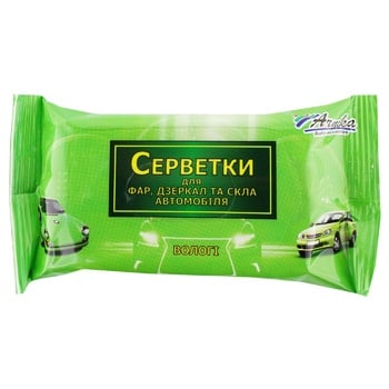 Салфетки Arnika влажные для стекла и зеркал 15шт - купить, цены на Auchan - фото 1