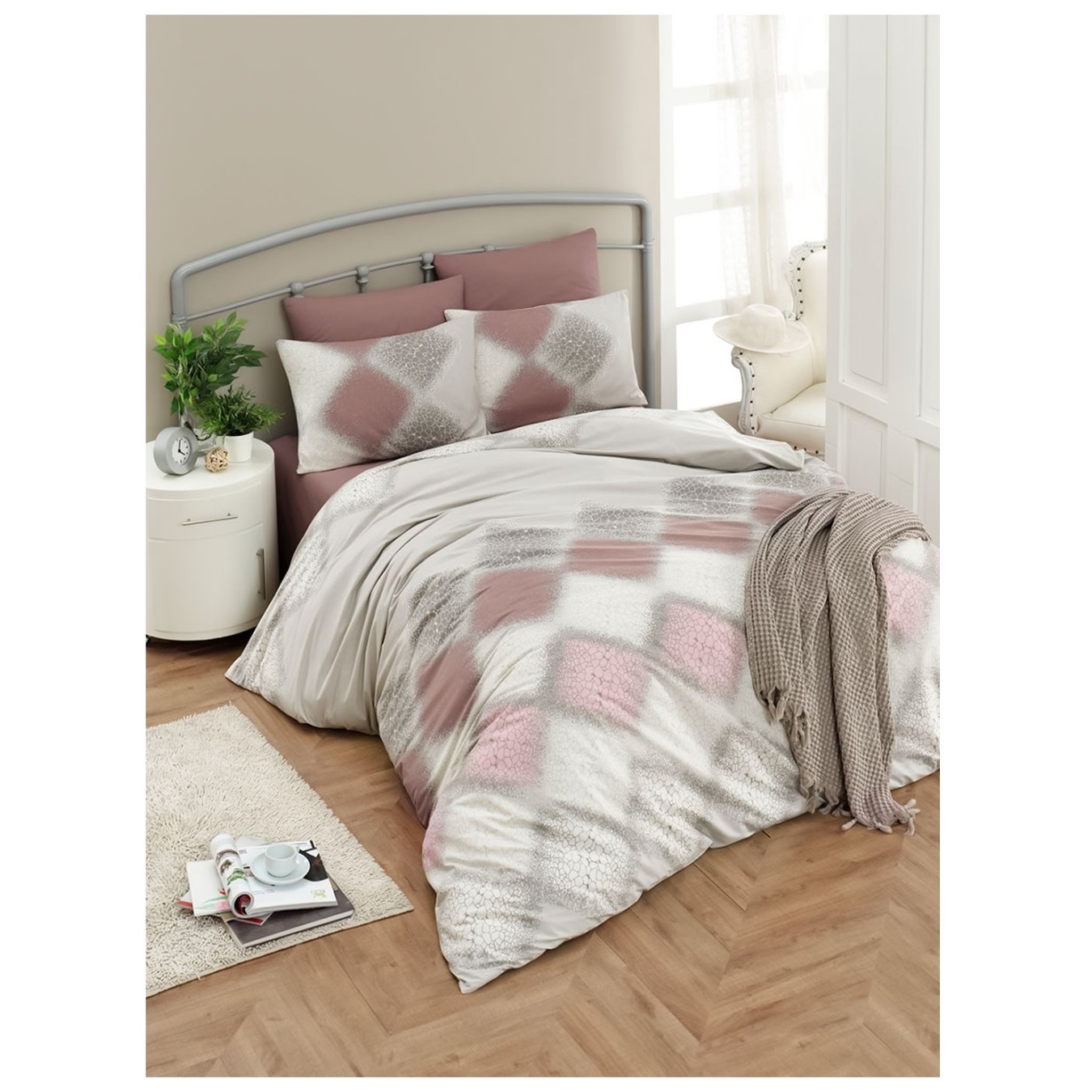 

Комплект постельного белья Lighthouse Ranforce Zara 200х220 2х50х70см