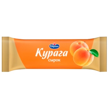 glazed cheese savushkin product with dried apricots 23% 40g Ukraine