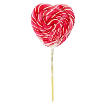 Roks Heart Lollipops on Stick with Fruit and Berry Flavors 82.5g - buy, prices for Auchan - photo 1