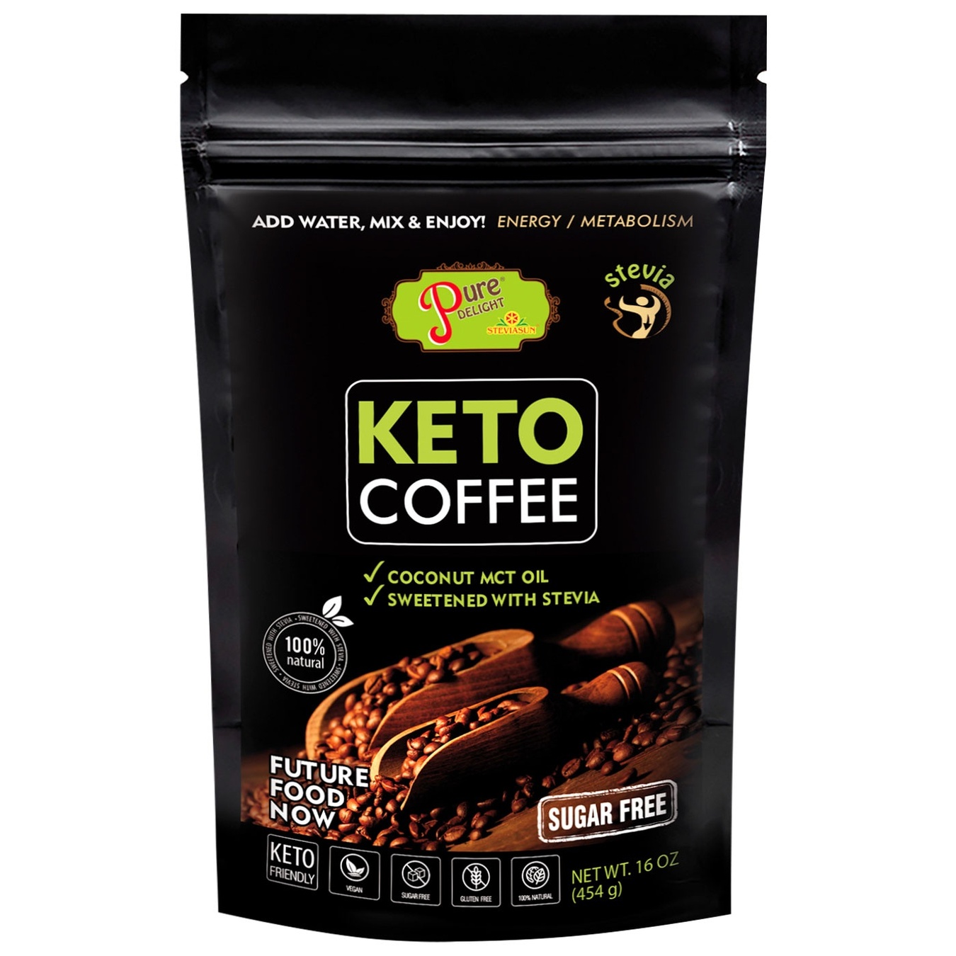 

Кофе Pure Delight Keto Coffee растворимый 454г
