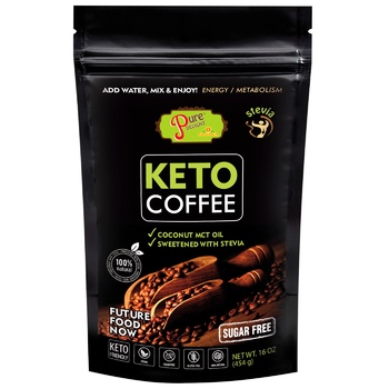 Pure Delight Keto Coffee Instant Coffee 454g - buy, prices for Tavria V - photo 1